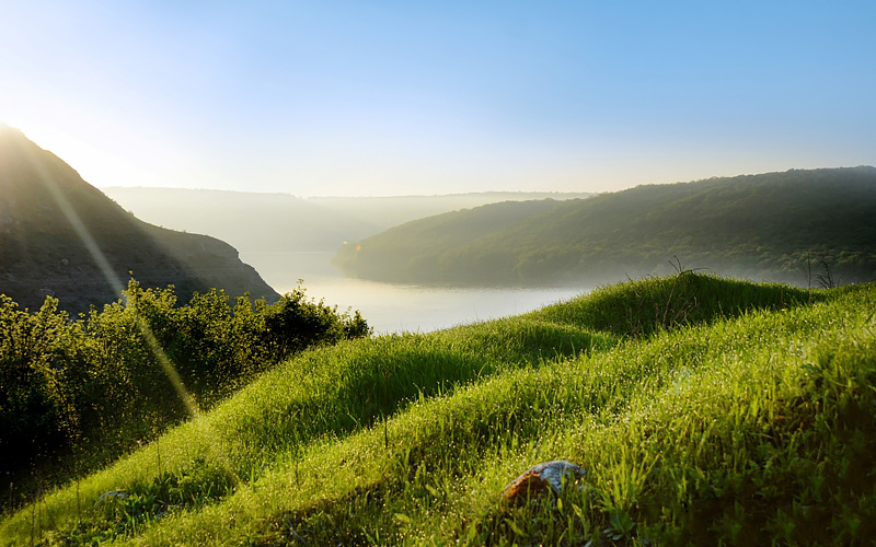 Днестр. Восход солнца